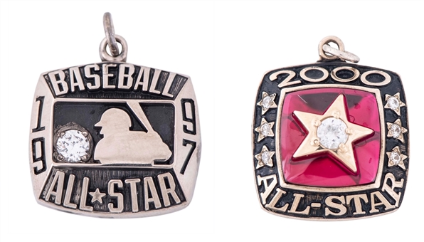 Lot of (2) All-Star Game Charms: 1997 & 2000 Pair (Letter of Provenance)